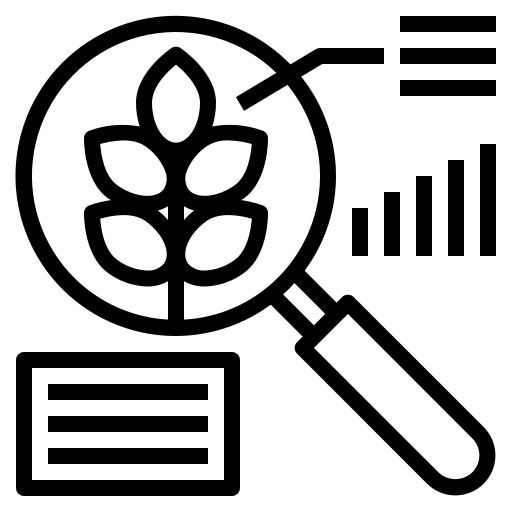 Agricultural analysis icon